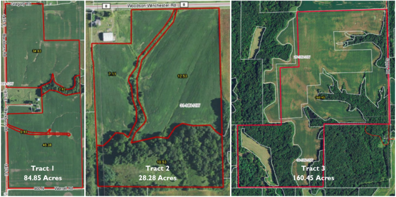 273.58 Acre Land Auction · 3 Tracts · Morgan & Scott Counties