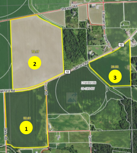 158.25 Acre Cass County Farmland Auction · 3 Tracts