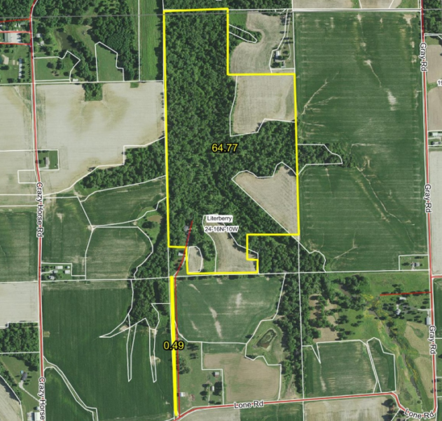 65.26 Acre Recreational Tract+Buildable Potential+Crop Income · Morgan County, Illinois