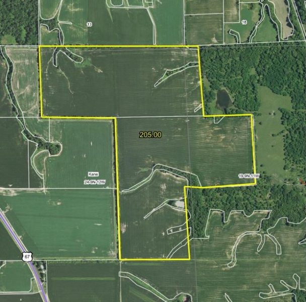 205± Acres · 95.6% Tillable · Greene County, Illinois