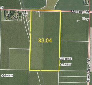 83.04± Acres · 97% Class A Tillable Farmland · Sangamon & Morgan Counties, IL